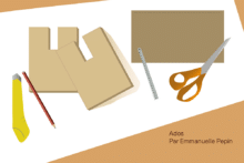 Objets de design en carton